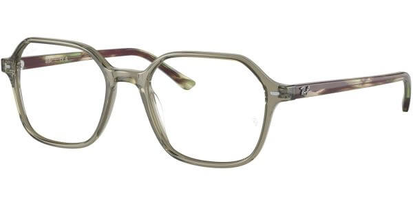 Dioptrické brýle Ray-Ban® model 5394, barva obruby zelená čirá lesk, stranice zelená hnědá lesk, kód barevné varianty 8178. 