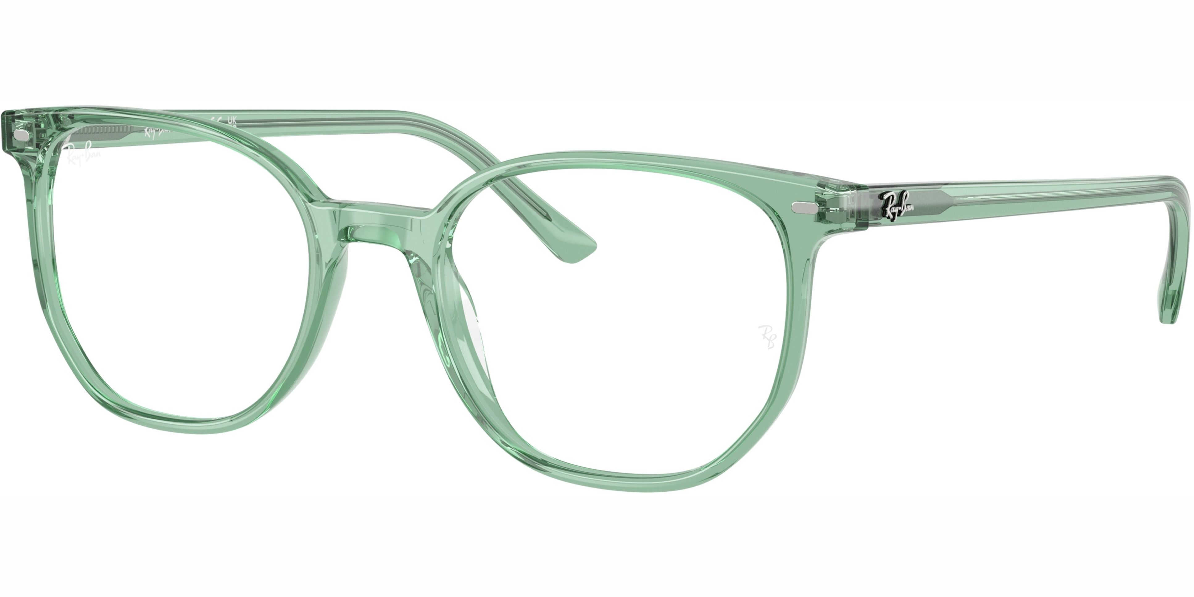 Dioptrické brýle Ray-Ban® model 5397, barva obruby zelená lesk, stranice zelená lesk, kód barevné varianty 8443. 