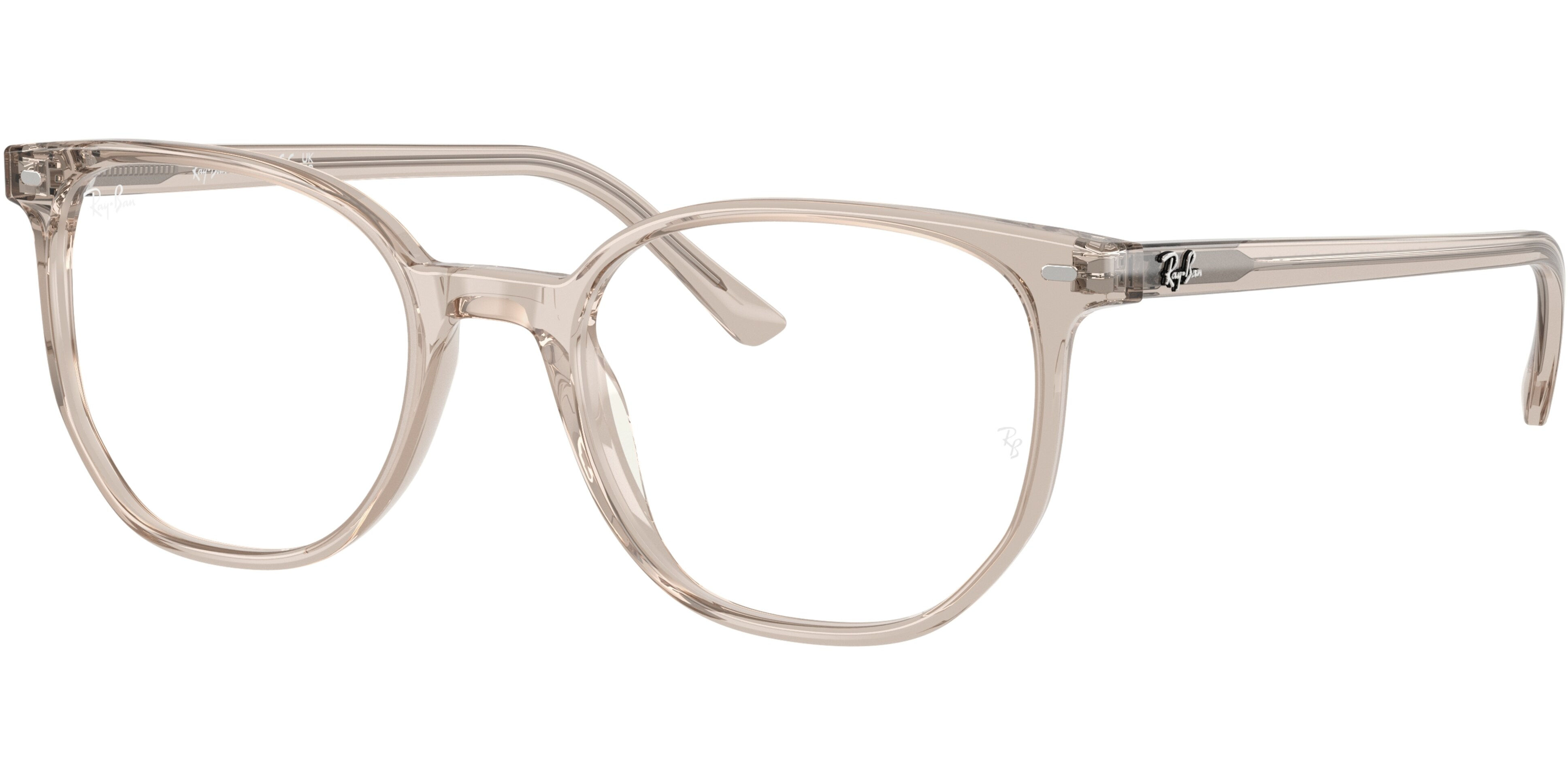 Dioptrické brýle Ray-Ban® model 5397, barva obruby béžová čirá lesk, stranice béžová čirá lesk, kód barevné varianty 8449. 