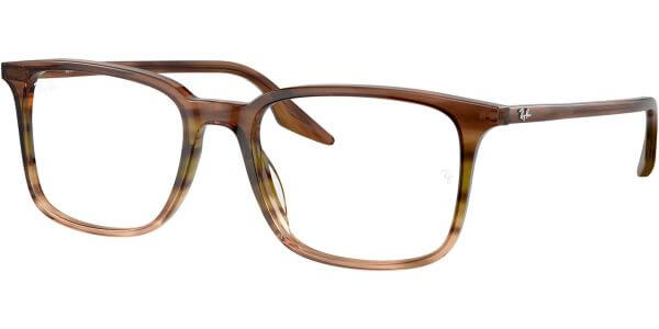 Dioptrické brýle Ray-Ban® model 5421, barva obruby hnědá zelená lesk, stranice hnědá zelená lesk, kód barevné varianty 8255. 