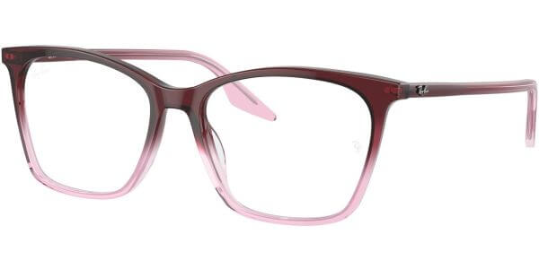 Dioptrické brýle Ray-Ban® model 5422, barva obruby vínová růžová lesk, stranice vínová růžová lesk, kód barevné varianty 8311. 