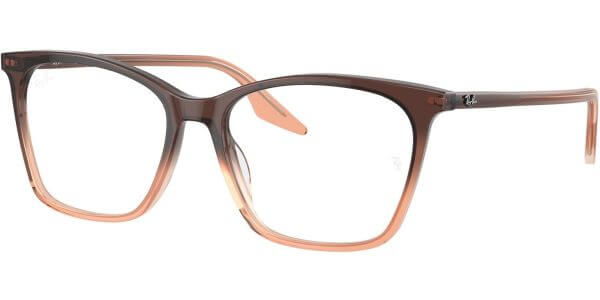 Dioptrické brýle Ray-Ban® model 5422, barva obruby hnědá oranžová lesk, stranice hnědá oranžová lesk, kód barevné varianty 8312. 