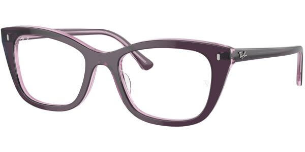 Dioptrické brýle Ray-Ban® model 5433, barva obruby fialová růžová lesk, stranice fialová růžová lesk, kód barevné varianty 8364. 