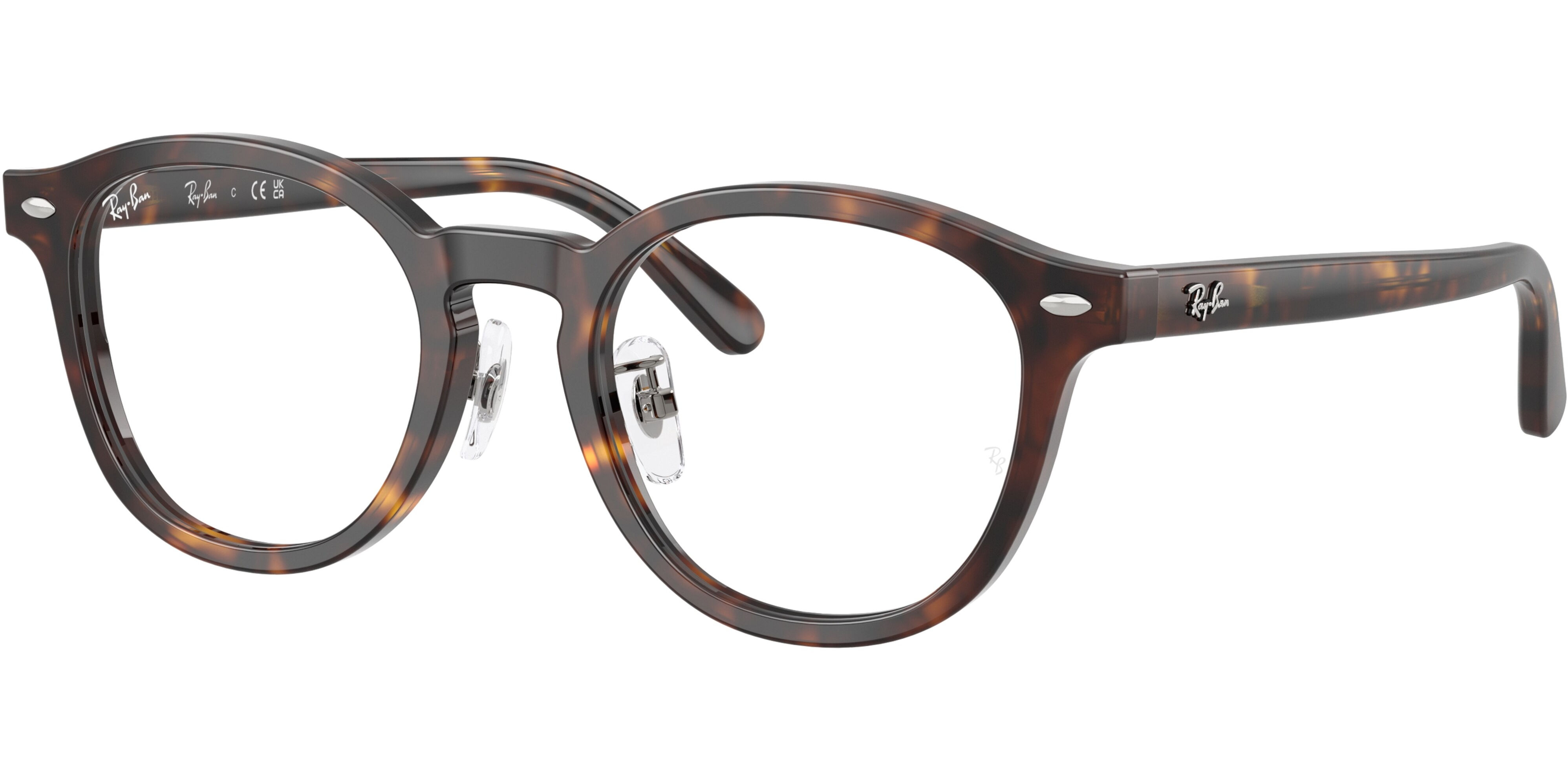 Dioptrické brýle Ray-Ban® model 5443D, barva obruby hnědá lesk, stranice hnědá lesk, kód barevné varianty 2501. 