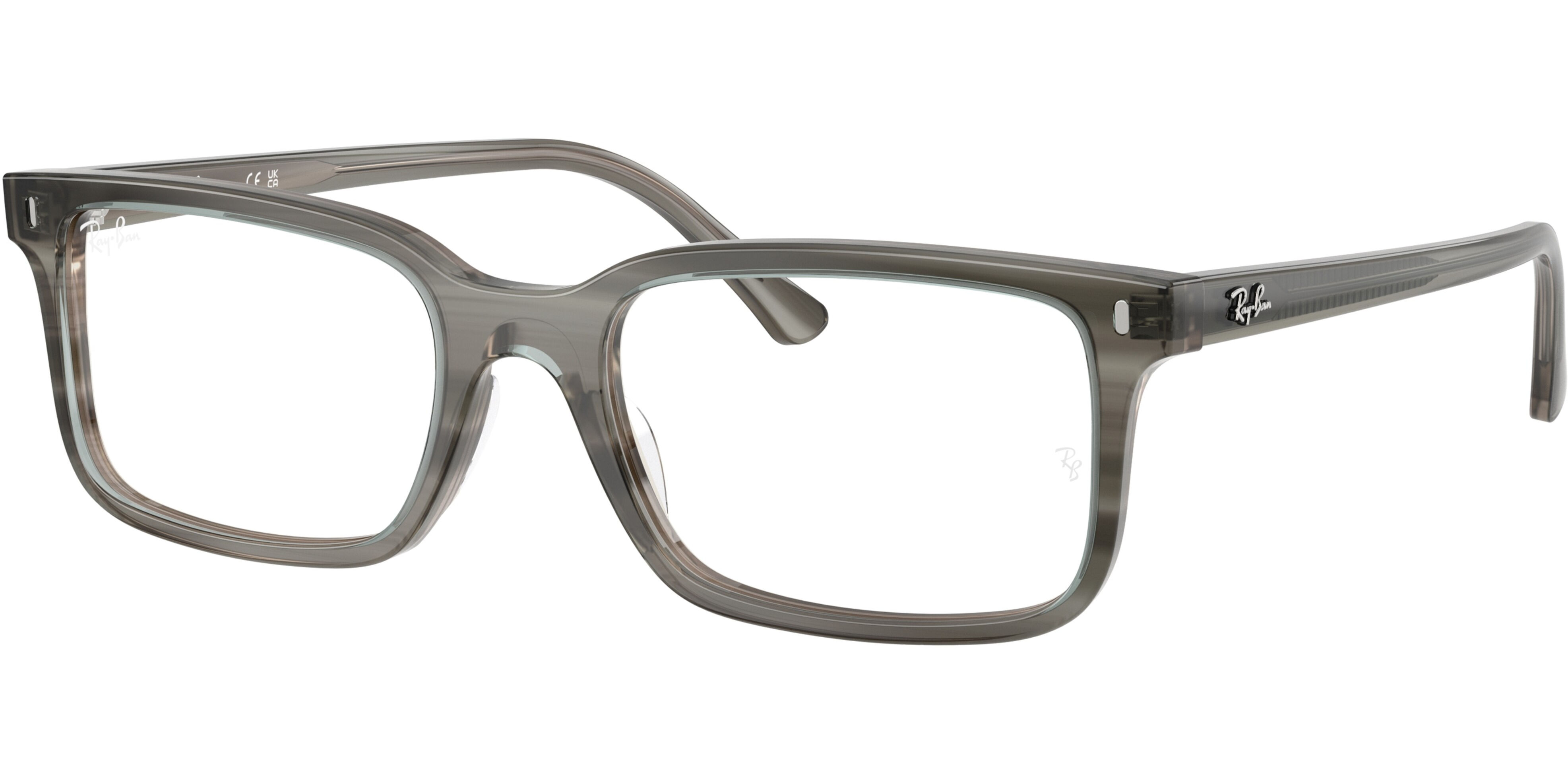 Dioptrické brýle Ray-Ban® model 5445, barva obruby šedá lesk, stranice šedá lesk, kód barevné varianty 8453. 