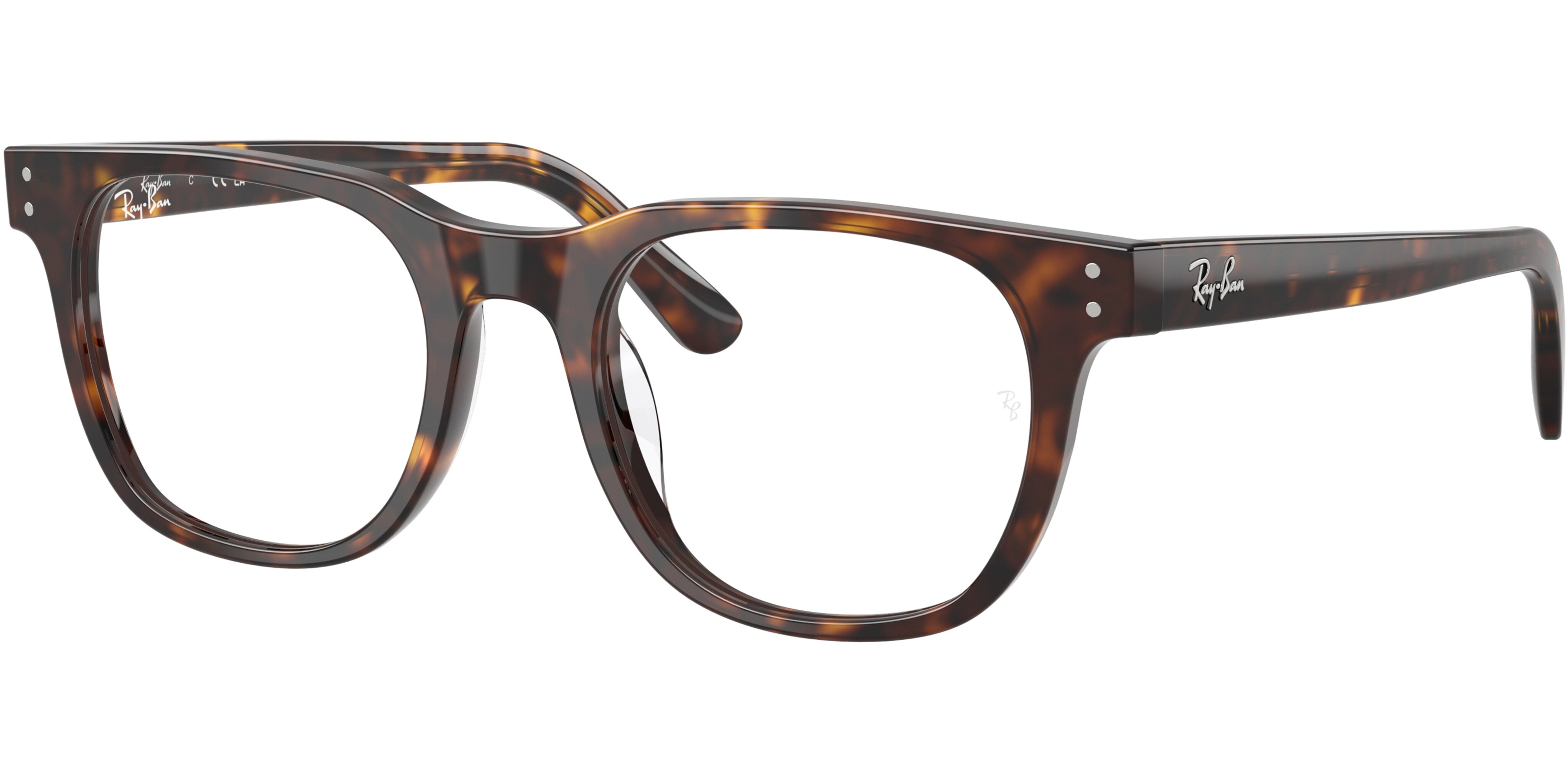 Dioptrické brýle Ray-Ban® model 5461D, barva obruby hnědá lesk, stranice hnědá lesk, kód barevné varianty 2012. 