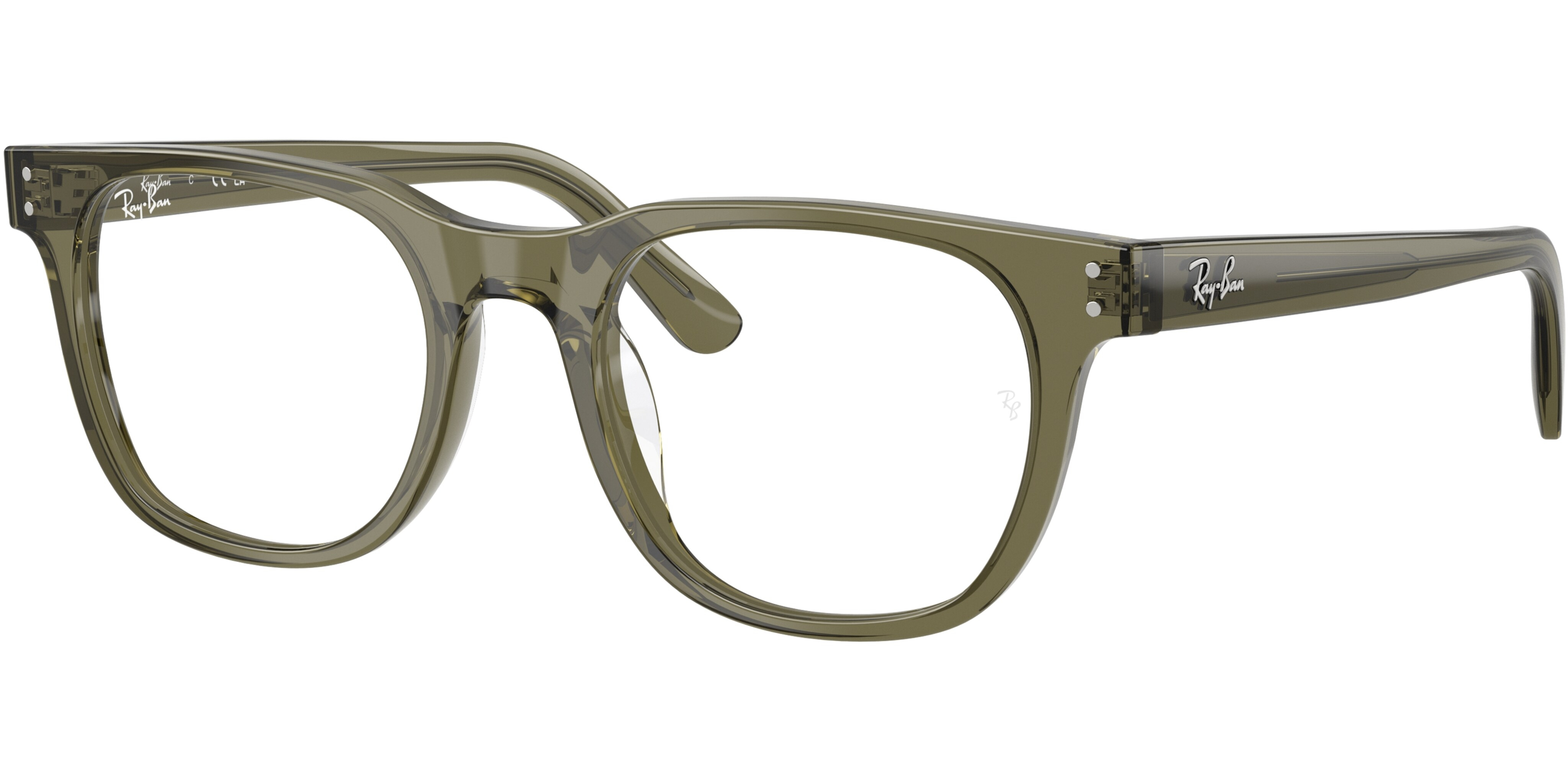 Dioptrické brýle Ray-Ban® model 5461D, barva obruby zelená lesk, stranice zelená lesk, kód barevné varianty 8501. 