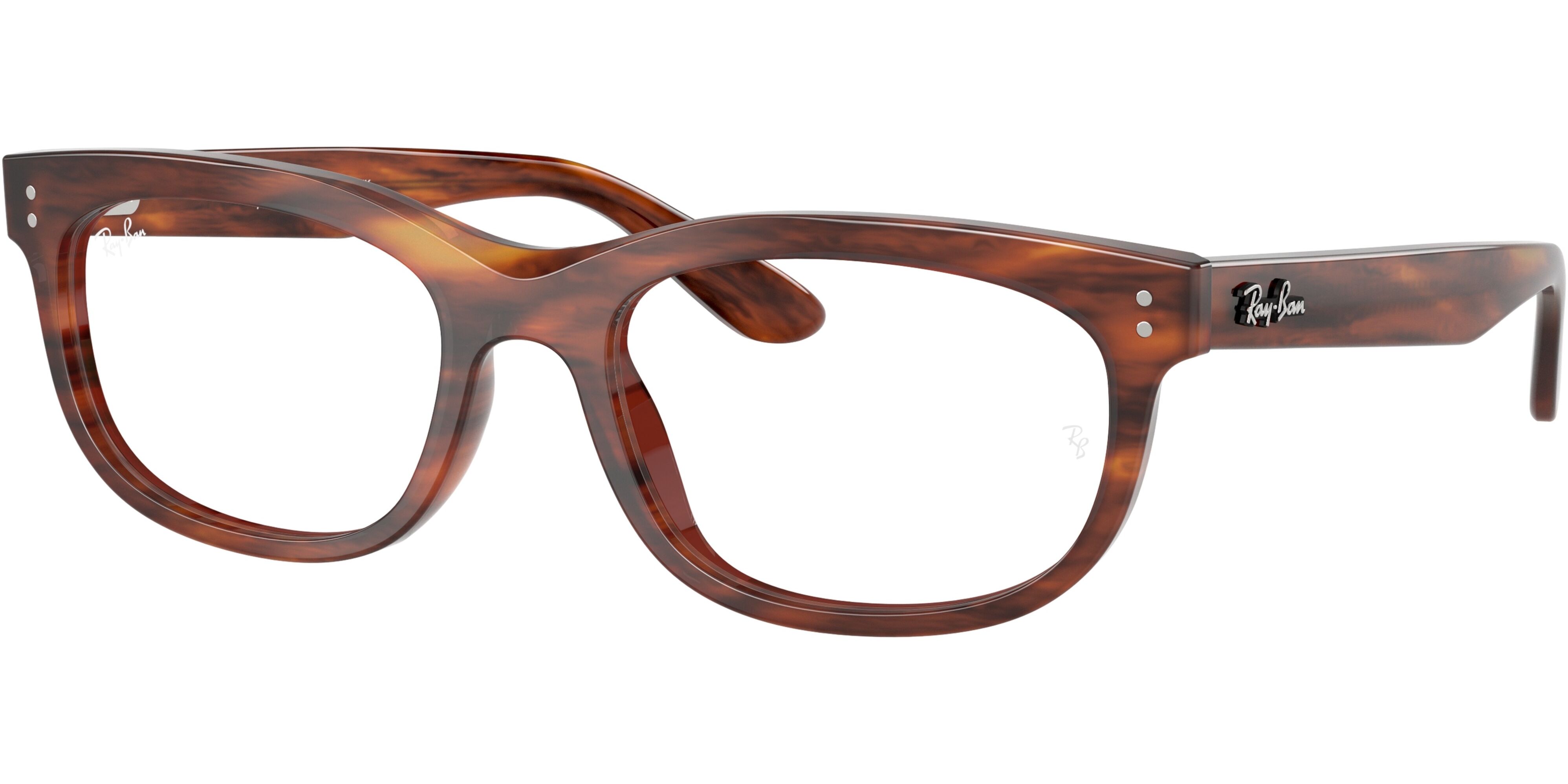 Dioptrické brýle Ray-Ban® model 5489, barva obruby hnědá lesk, stranice hnědá lesk, kód barevné varianty 2144. 