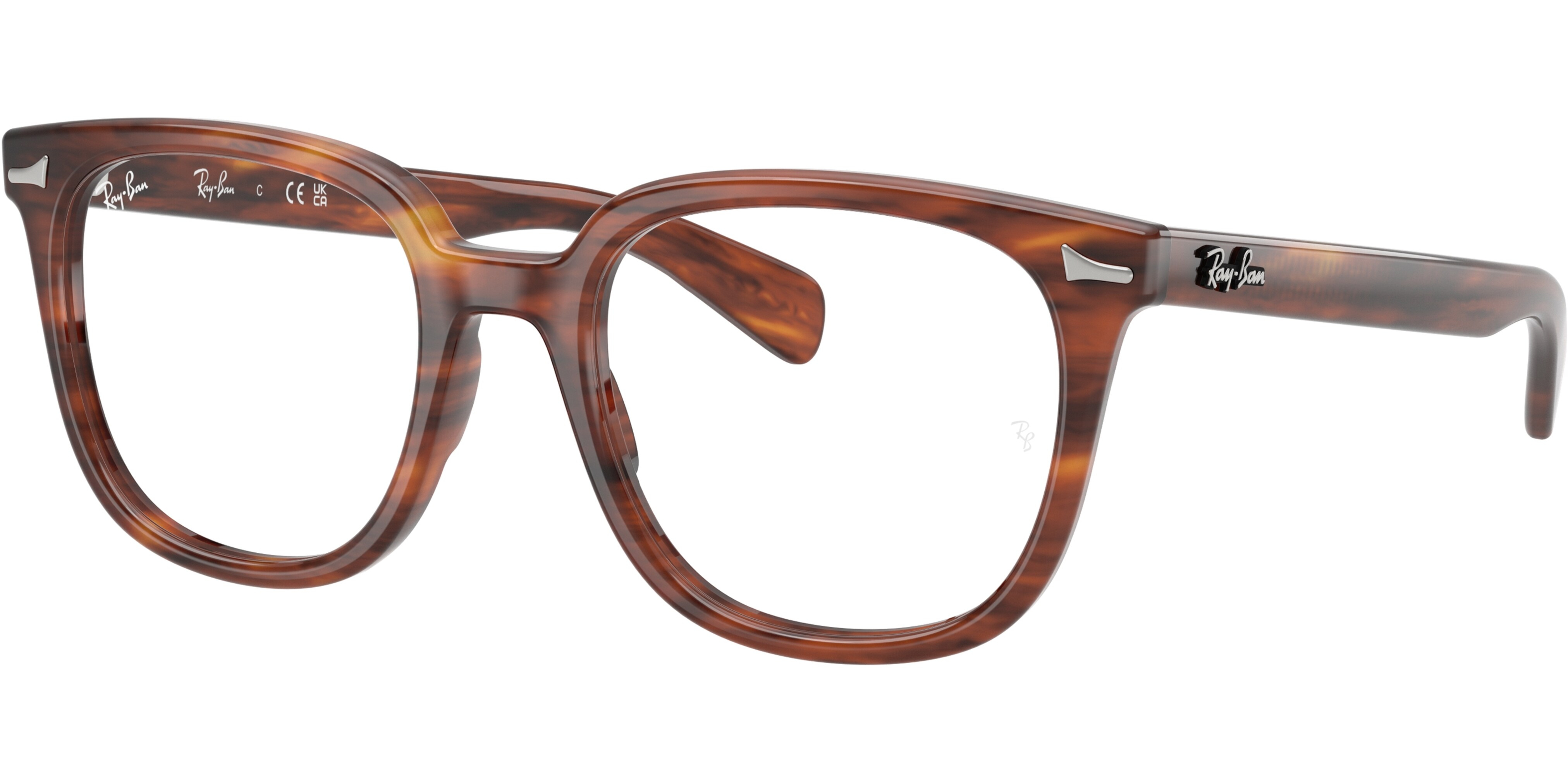 Dioptrické brýle Ray-Ban® model 5535, barva obruby hnědá lesk, stranice hnědá lesk, kód barevné varianty 2012. 