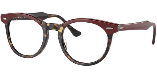 Dioptrické brýle Ray-Ban® model 5598, barva obruby vínová hnědá lesk, stranice vínová hnědá lesk, kód barevné varianty 8250. 