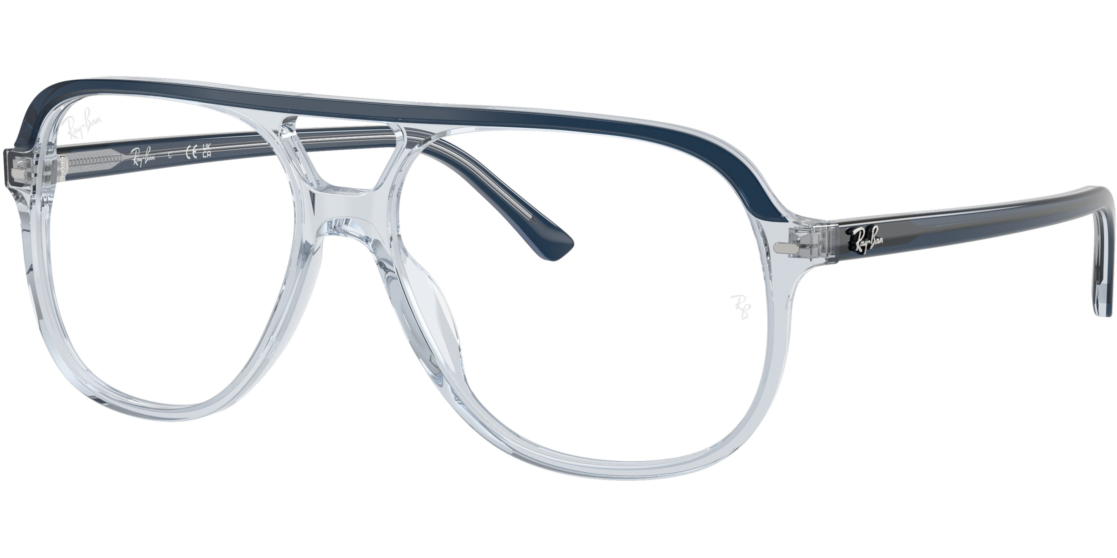 Dioptrické brýle Ray-Ban® model 5698, barva obruby modrá čirá lesk, stranice modrá lesk, kód barevné varianty 8324. 