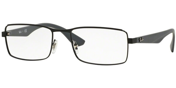 Dioptrické brýle Ray-Ban® model 6332, barva obruby černá mat, stranice šedá mat, kód barevné varianty 2822. 