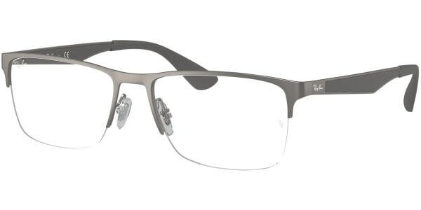Dioptrické brýle Ray-Ban® model 6335, barva obruby šedá lesk, stranice šedá mat, kód barevné varianty 2855. 