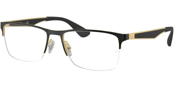 Dioptrické brýle Ray-Ban® model 6335, barva obruby černá zlatá lesk, stranice černá zlatá lesk, kód barevné varianty 2890. 
