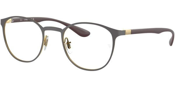 Dioptrické brýle Ray-Ban® model 6355, barva obruby šedá zlatá mat, stranice fialová mat, kód barevné varianty 3158. 