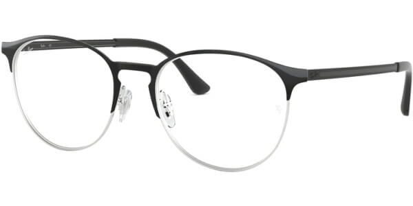 Dioptrické brýle Ray-Ban® model 6375, barva obruby černá stříbrná lesk, stranice černá lesk, kód barevné varianty 2861. 