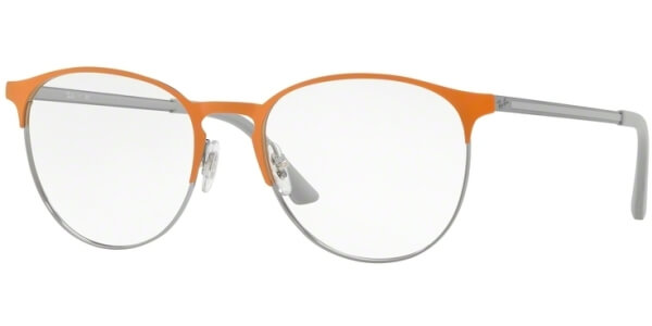 Dioptrické brýle Ray-Ban® model 6375, barva obruby oranžová čedá mat, stranice šedá mat, kód barevné varianty 2949. 