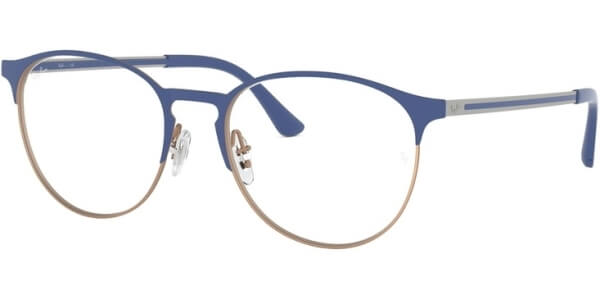 Dioptrické brýle Ray-Ban® model 6375, barva obruby modrá zlatá mat, stranice modrá zlatá mat, kód barevné varianty 3053. 