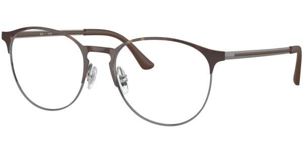 Dioptrické brýle Ray-Ban® model 6375, barva obruby hnědá šedá lesk, stranice hnědá šedá lesk, kód barevné varianty 3172. 
