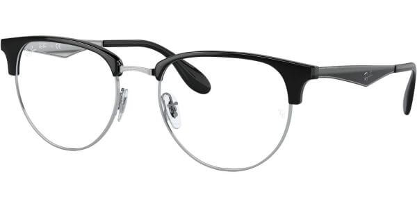 Dioptrické brýle Ray-Ban® model 6396, barva obruby černá stříbrná lesk, stranice černá lesk, kód barevné varianty 2932. 