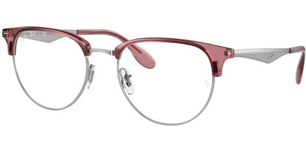 Dioptrické brýle Ray-Ban® model 6396, barva obruby růžová stříbrná lesk, stranice stříbrná lesk, kód barevné varianty 3131. 