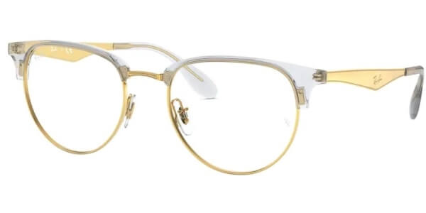 Dioptrické brýle Ray-Ban® model 6396, barva obruby čirá zlatá lesk, stranice zlatá lesk, kód barevné varianty 5762. 