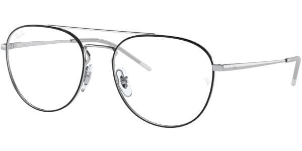 Dioptrické brýle Ray-Ban® model 6414, barva obruby černá stříbrná lesk, stranice stříbrná lesk, kód barevné varianty 2983. 
