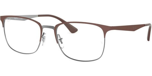Dioptrické brýle Ray-Ban® model 6421, barva obruby hnědá šedá mat, stranice 1 mat, kód barevné varianty 3040. 