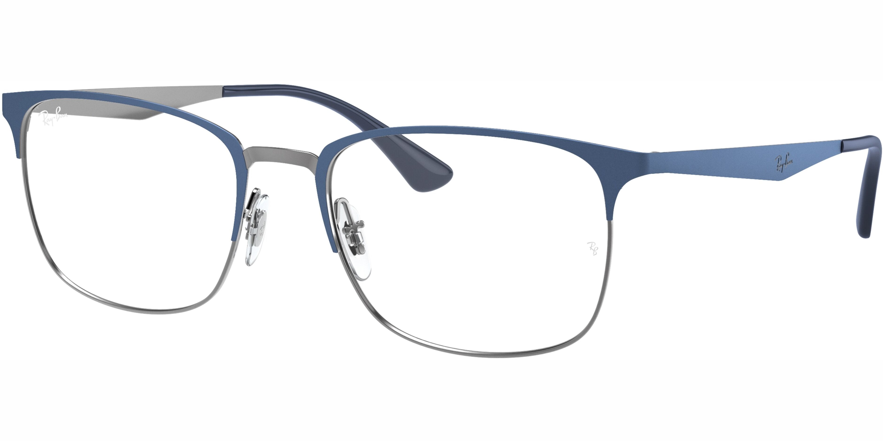 Dioptrické brýle Ray-Ban® model 6421, barva obruby modrá šedá mat, stranice modrá šedá mat, kód barevné varianty 3041. 