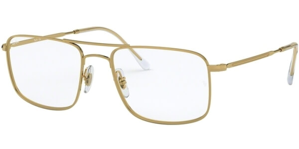 Dioptrické brýle Ray-Ban® model 6434, barva obruby zlatá lesk, stranice zlatá lesk, kód barevné varianty 2500. 