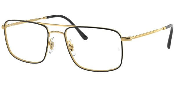 Dioptrické brýle Ray-Ban® model 6434, barva obruby černá zlatá lesk, stranice zlatá lesk, kód barevné varianty 2946. 