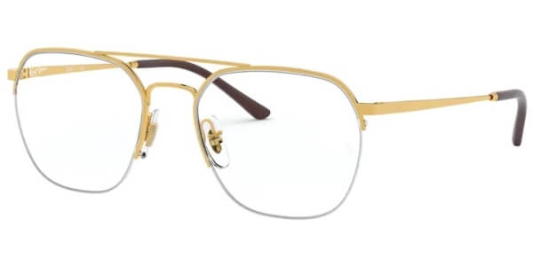 Dioptrické brýle Ray-Ban® model 6444, barva obruby zlatá lesk, stranice zlatá lesk, kód barevné varianty 2500. 