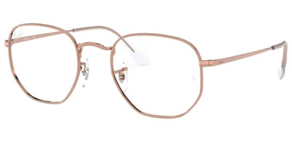 Dioptrické brýle Ray-Ban® model 6448, barva obruby zlatá růžová lesk, stranice zlatá růžová lesk, kód barevné varianty 3094. 