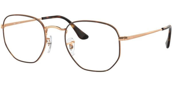 Dioptrické brýle Ray-Ban® model 6448, barva obruby hnědá bronzová lesk, stranice bronzová lesk, kód barevné varianty 3176. 