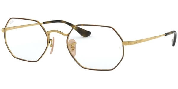 Dioptrické brýle Ray-Ban® model 6456, barva obruby hnědá zlatá lesk, stranice zlatá lesk, kód barevné varianty 2945. 