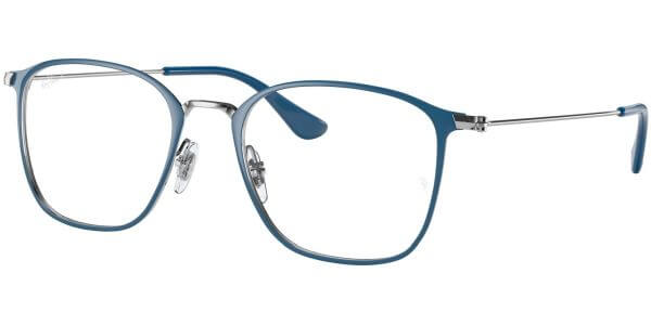 Dioptrické brýle Ray-Ban® model 6466, barva obruby modrá šedá mat, stranice šedá lesk, kód barevné varianty 3101. 