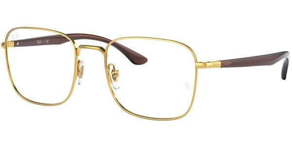 Dioptrické brýle Ray-Ban® model 6469, barva obruby zlatá lesk, stranice hnědá mat, kód barevné varianty 2500. 