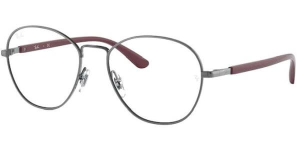 Dioptrické brýle Ray-Ban® model 6470, barva obruby šedá lesk, stranice vínová lesk, kód barevné varianty 2502. 