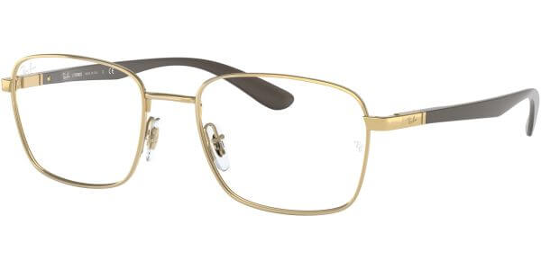 Dioptrické brýle Ray-Ban® model 6478, barva obruby zlatá lesk, stranice hnědá mat, kód barevné varianty 2500. 