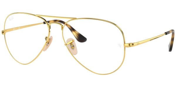 Dioptrické brýle Ray-Ban® model 6489, barva obruby zlatá lesk, stranice zlatá lesk, kód barevné varianty 2500. 
