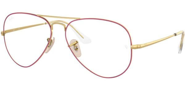 Dioptrické brýle Ray-Ban® model 6489, barva obruby zlatá růžová lesk, stranice zlatá lesk, kód barevné varianty 3137. 