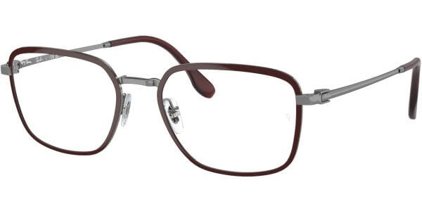 Dioptrické brýle Ray-Ban® model 6511, barva obruby vínová šedá lesk, stranice šedá lesk, kód barevné varianty 3164. 