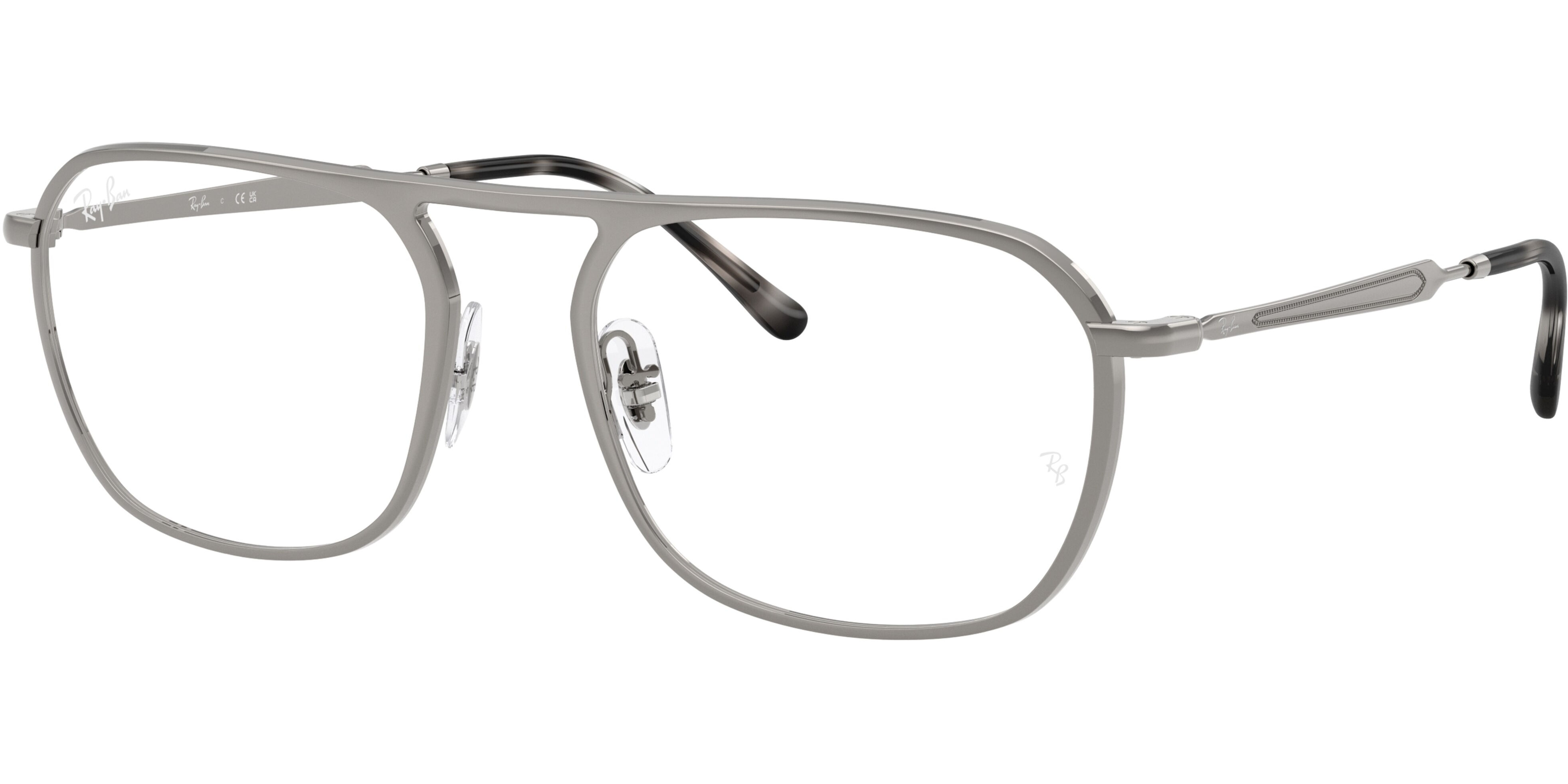 Dioptrické brýle Ray-Ban® model 6548, barva obruby šedá lesk, stranice šedá lesk, kód barevné varianty 2502. 