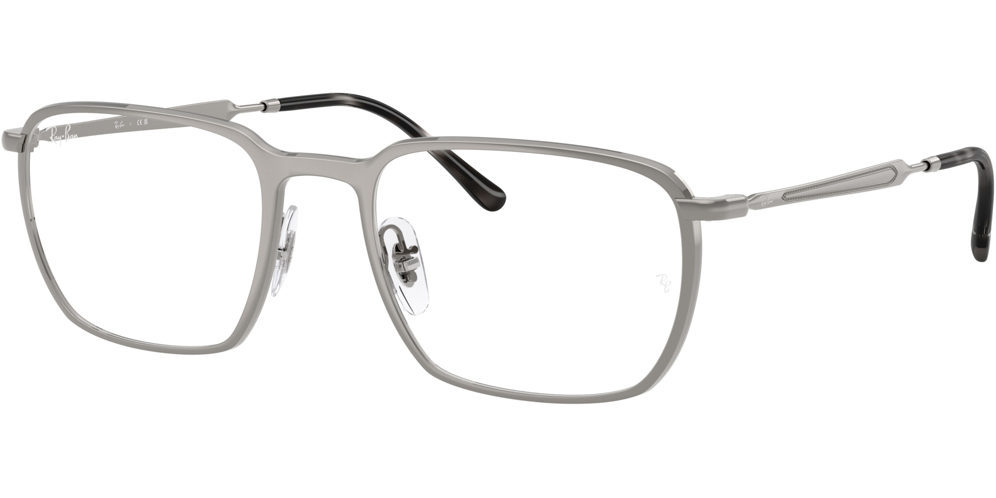 Dioptrické brýle Ray-Ban® model 6549, barva obruby stříbrná lesk, stranice stříbrná lesk, kód barevné varianty 2502. 