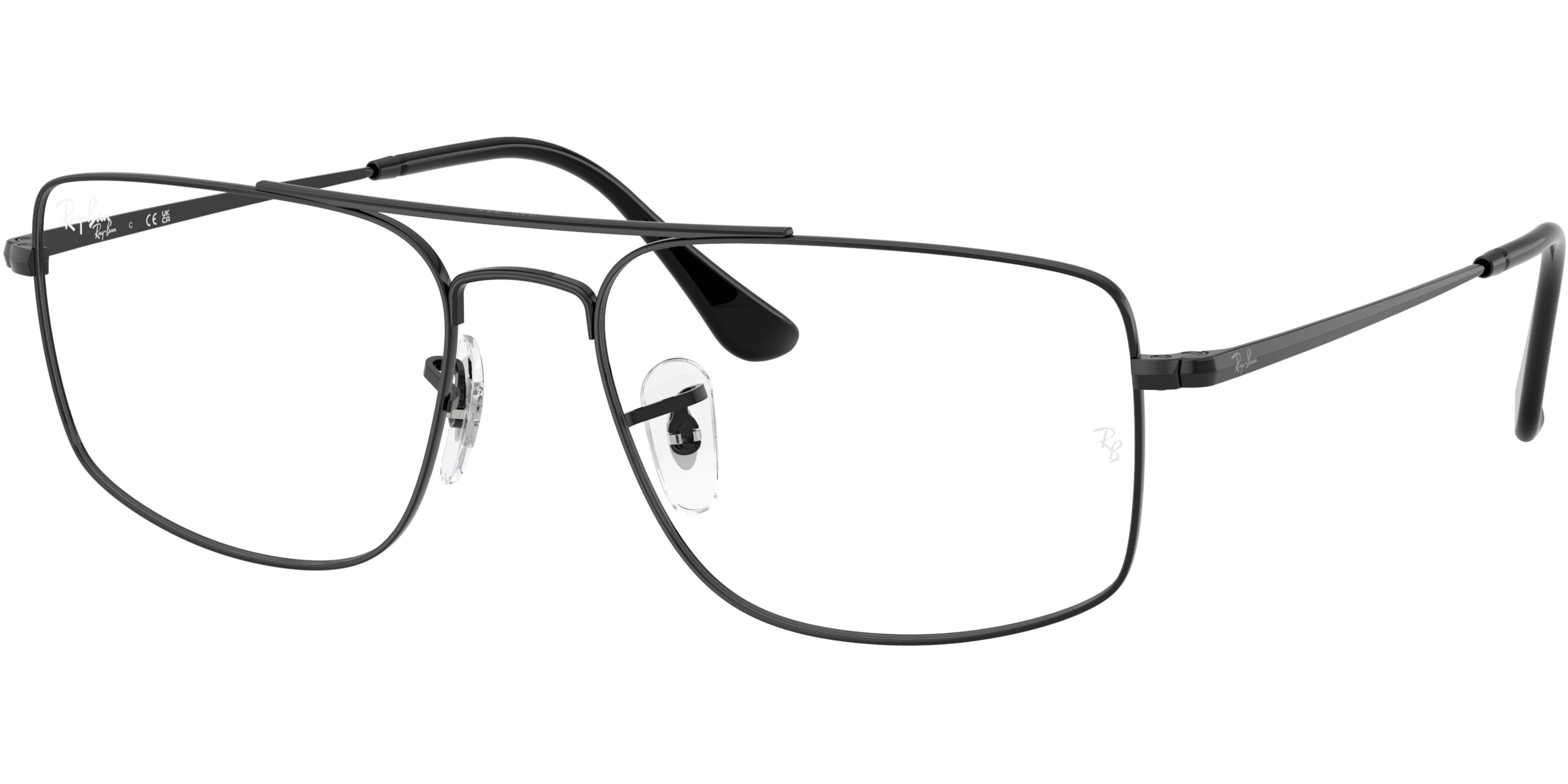 Dioptrické brýle Ray-Ban® model 6579, barva obruby černá lesk, stranice černá lesk, kód barevné varianty 2509. 