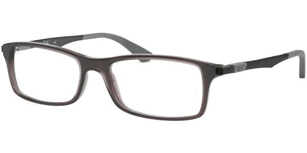 Dioptrické brýle Ray-Ban® model 7017, barva obruby šedá čirá lesk, stranice šedá čirá lesk, kód barevné varianty 5620. 