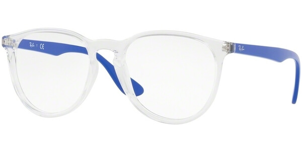 Dioptrické brýle Ray-Ban® model 7046, barva obruby čirá lesk, stranice modrá lesk, kód barevné varianty 5734. 