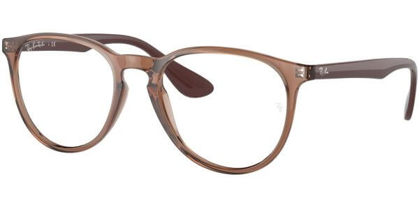 Dioptrické brýle Ray-Ban® model 7046, barva obruby hnědá čirá lesk, stranice hnědá čirá lesk, kód barevné varianty 5940. 