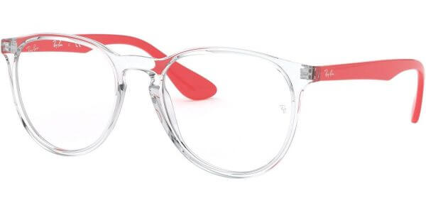 Dioptrické brýle Ray-Ban® model 7046, barva obruby čirá lesk, stranice červená lesk, kód barevné varianty 5950. 