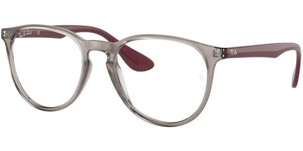 Dioptrické brýle Ray-Ban® model 7046, barva obruby šedá čirá lesk, stranice vínová lesk, kód barevné varianty 8083. 